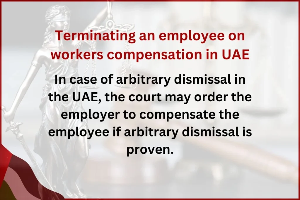 Terminating an employee on workers compensation in UAE